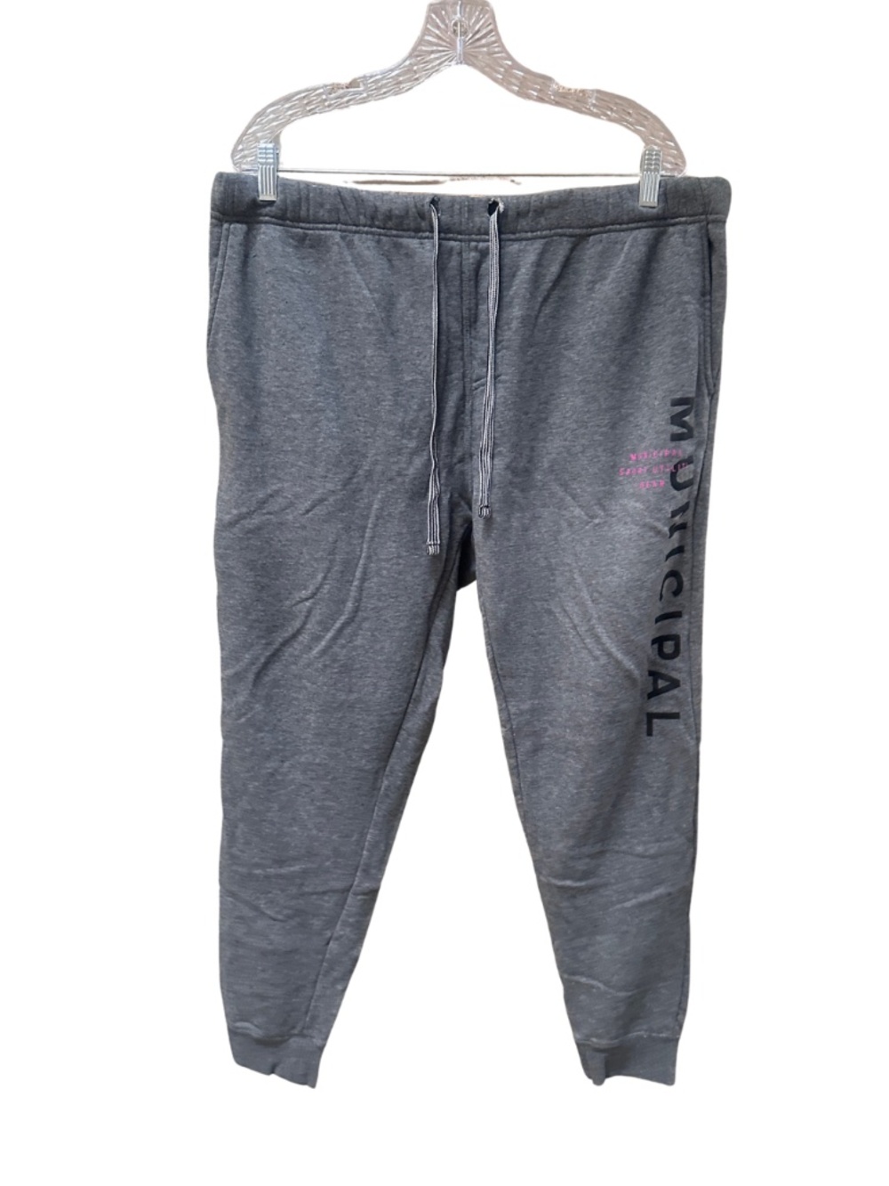 Municipal Gray Logo Sweatpants - Men's L
